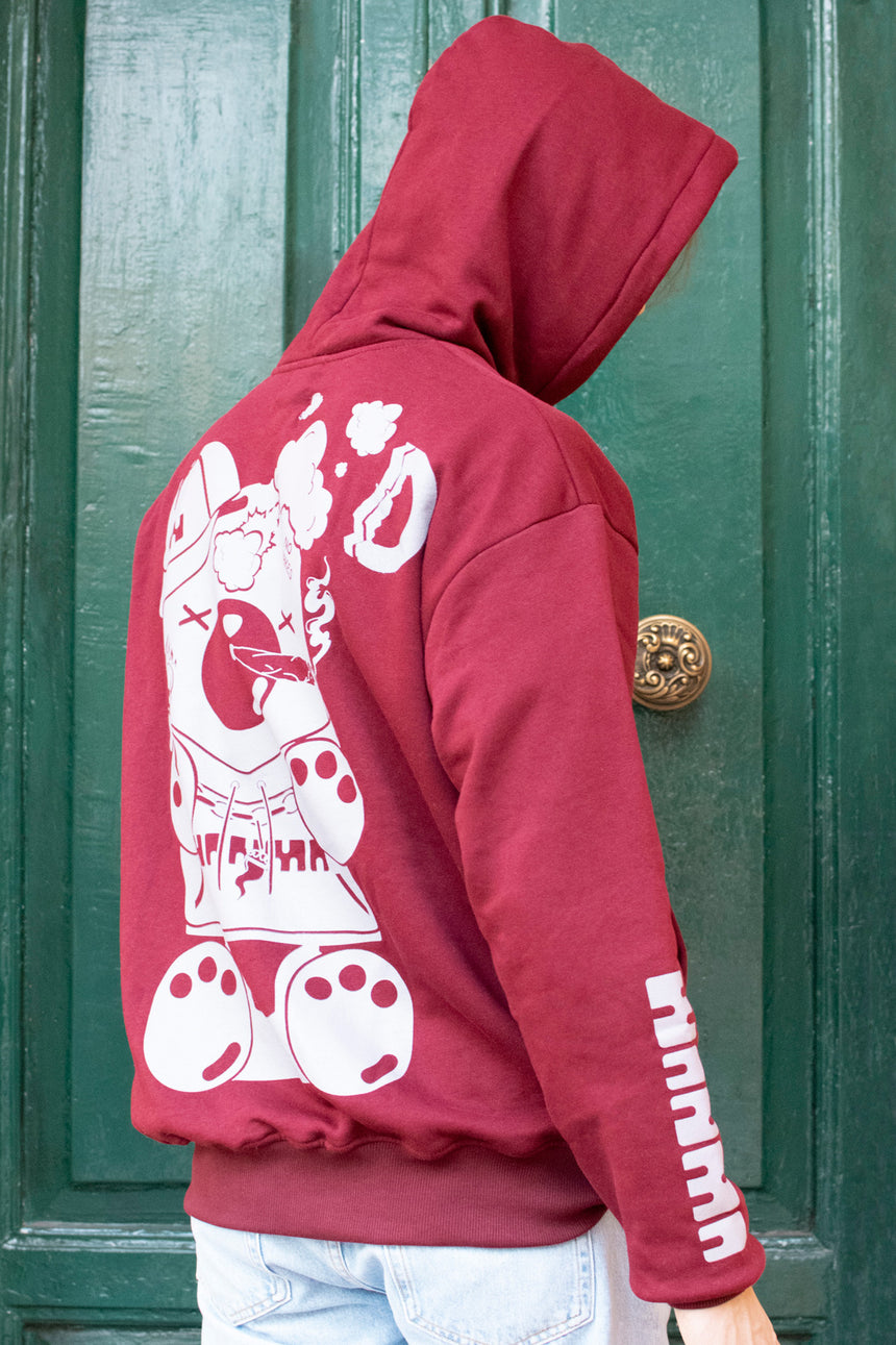 Felpa bordeaux HOWDIE genderless