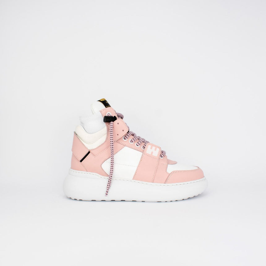 Pink and White B-Girl Sneakers