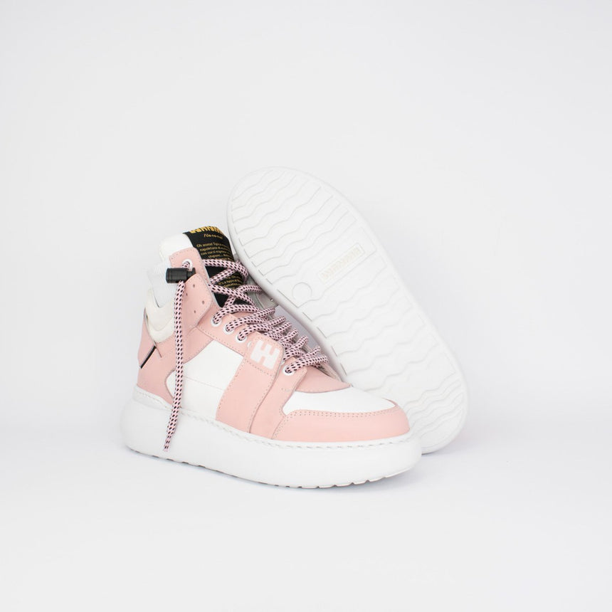 Pink and White B-Girl Sneakers