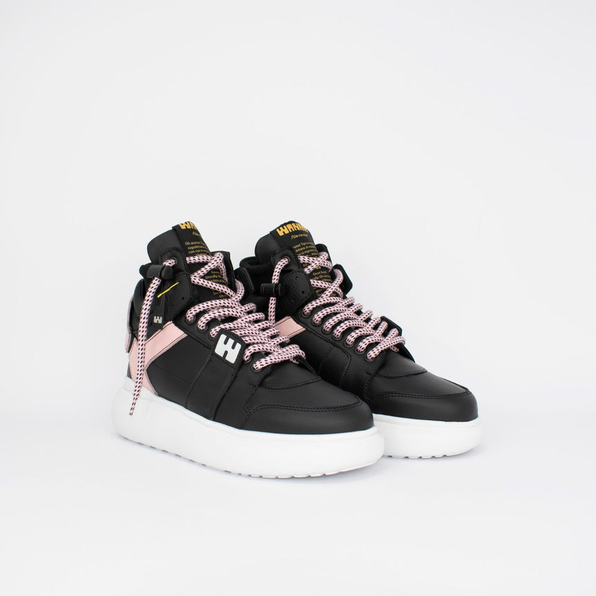 Black and Pink B-Girl Sneakers